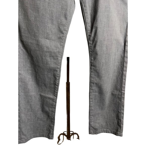 Adriano Goldschmied The Tellis Modern slim men’s gray plaid pants 30 X 34 inseam - Picture 3 of 12